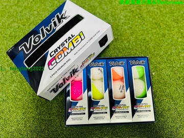 Volvik高爾夫彩色球 COMBI雙色三層球12粒練習球golf球