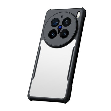 XUNDD 軍事防摔 vivo X200 Pro 鏡頭全包覆 清透保護殼 手機殼(夜幕黑)