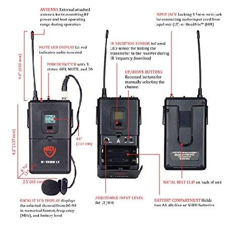 100CH UHF LAVALR MIC AB