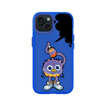 iPhone 15 Clear 激光藍 - Graffiti / 街頭塗鴉 - 街頭兄弟