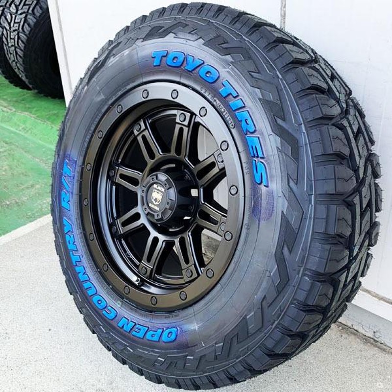 ハイラックス GUN125 タコマ FJクルーザー BLACK MAMBA 新品17インチタイヤホイール TOYO OPEN COUNTRY 265/65R17  265/70R17 285/70R17 ホワイトレター | LINEショッピング