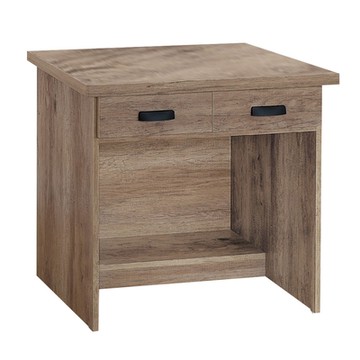 文創集 凡凱琳 時尚2.7尺二抽書桌-81x58.5x74cm免組