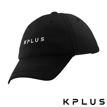 KPLUS LOGO款運動休閒棒球帽-黑
