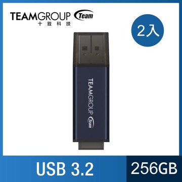 TEAM 十銓科技 C211 256GB 紳士碟 USB 3.2 隨身碟（二入特惠組）