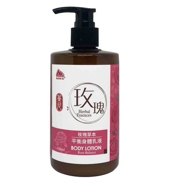 蔓尼草本平衡身體乳液330ml-玫瑰