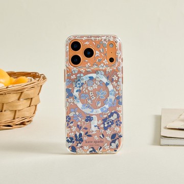 【kate spade】iPhone 17 系列 磁吸防摔手機殼 皇室藍