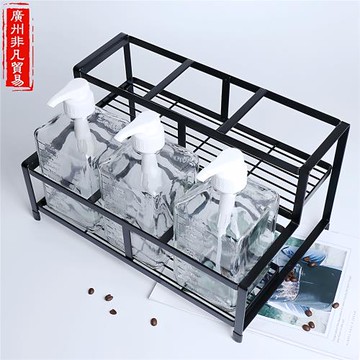 糖壓瓶固定底座奶茶店糖漿架不銹鋼糖壓瓶架子商用咖啡糖漿收納架