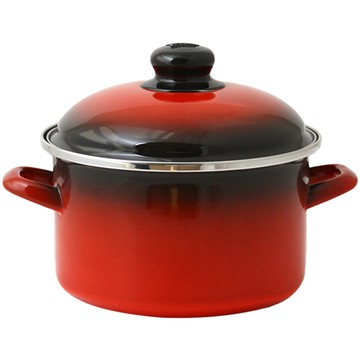 ELO IH深型雙耳鍋  1個  紅色  16cm
