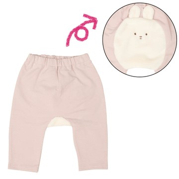 akachan honpo - 造型屁屁褲-刷毛 動物-粉紅色