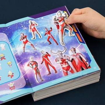 💖臺灣-出貨💖兒童奧特曼貼紙書卡通粘貼貼畫書3到6歲男孩益智動漫貼紙早教玩具04lk