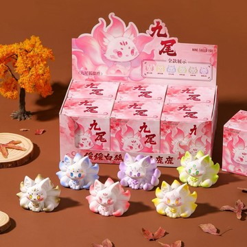 小包臺灣新品上市🐴🌟2026爆款九尾狐盲盒潮玩手辦桌面擺件裝飾小擺件公仔擺件禮物🌟