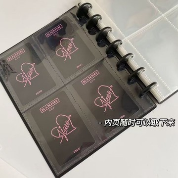 💖臺灣出貨四宮格蘑菇扣相冊透明活頁收納冊3寸高顏值ins風照片小卡整理卡冊