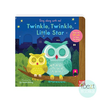 Twinkle Twinkle Little Star | Sing along with me | 外文 | 繪本 | 童謠 | QR Code | Nosy Crow | 推拉轉 | 黃郁軒(小小)作品 | 小手肌肉訓練 | 創造力