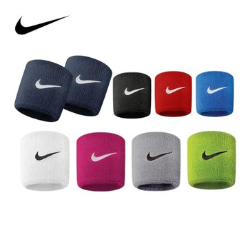 NIKE 吸汗護腕  SWOOSH 單色腕帶 BASKETBALL系列 NNN04 雙入裝