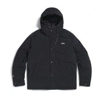 EDWIN 男款 定番連帽羽絨外套 (黑色) #外套