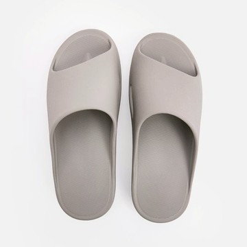 REAL足弓支撐環保矽晶EVA拖鞋XL 淺灰