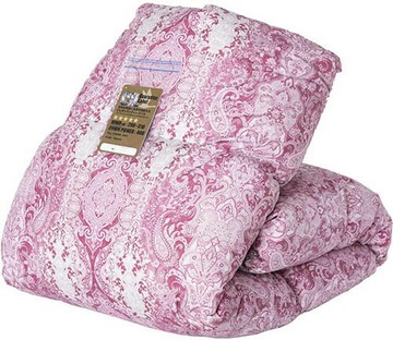 TANCE GEN【日本代購】羽絨被 白鴨絨93% 400dp 1.2kg 除臭抗菌日本製-花紋粉色