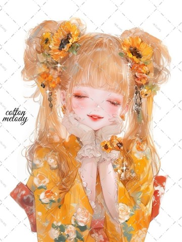 original sticker no.6135 人物貼紙 原創貼紙 人物貼紙 女孩貼紙 原創人物貼紙