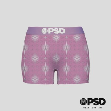 【PSD Underwear 官方旗艦店】RECREATION- 短版平口褲-星星之力-粉色