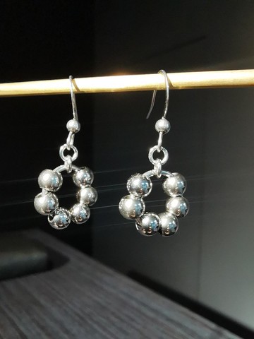 波堤甜甜圈耳環