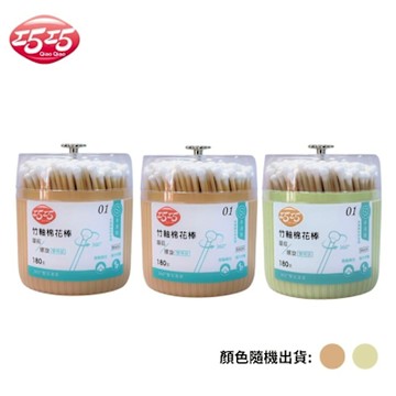 【巧巧】蘑菇/螺旋頭竹軸棉花棒(180支/盒)x3盒