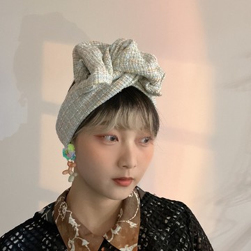 清新小香風細針織鋁線髮帶