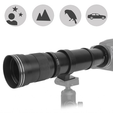 遠攝鏡頭攝影攝影F8.3-16手動對佳能EF-S安裝禮物的耐用性