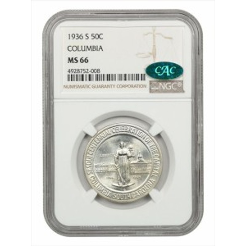 品質保証書付】 アンティークコイン NGC PCGS 1936年-S コロンビア 50c