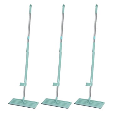 免手洗平板拖把 03綠色  139.5 x 12 x 36cm  3個