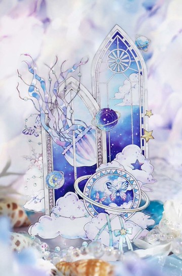 星云 墜落銀河 PET 紙膠帶 貝殼光 5米卷