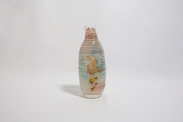 條紋玻璃偶擺飾-新竹手工玻璃