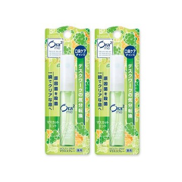 (2盒超值組)日本SUNSTAR三詩達-Ora2me愛樂齒me淨澈氣息口香噴劑6ml/盒-青葡萄薄荷(綠)