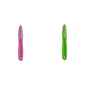 【Victorinox 瑞士維氏】通用削皮器/直立式刨刀-綠/桃紅【墊腳石】