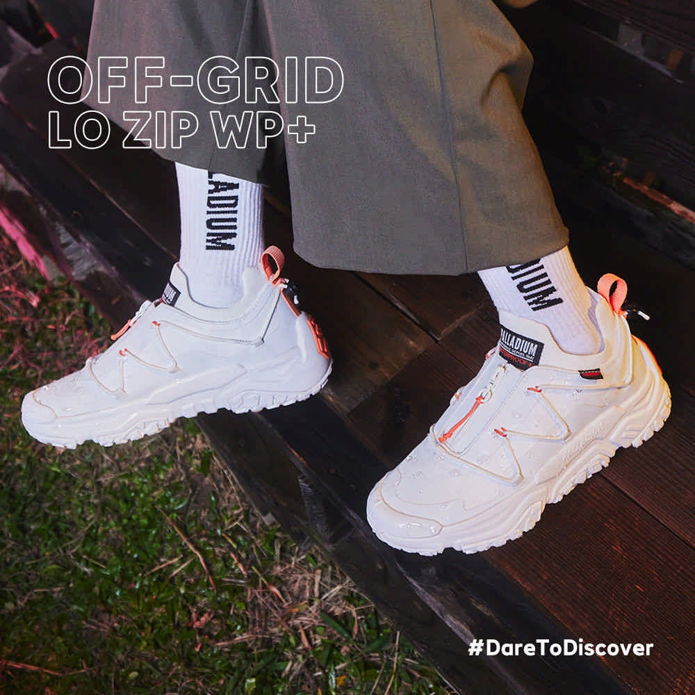 Palladium OFF-GRID LO ZIP WP+~STAR WHITE 男女 休閒鞋 白 79112116