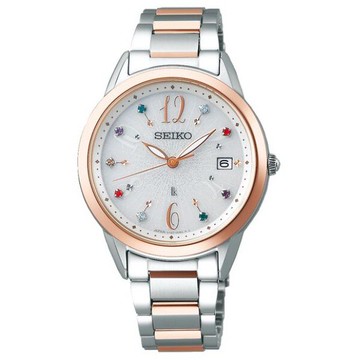 seiko SK037 精工錶 Lukia系列 SK037 V147-0CP0KS(SUT400J1) 限量太陽能女錶/白面 33.9mm｜樂天領券現折★全館特惠中★指定刷卡回饋10%