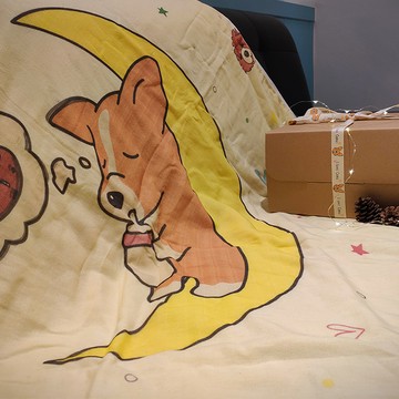 【奶油先生】獨家訂製限量六層紗柯基寶寶被