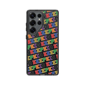 Galaxy S25 Ultra Clear 酷墨灰 - KID - 循環標語KEEP KID