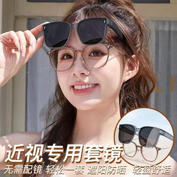 24hr出貨-🇹🇼現貨 眼鏡套鏡  男女可用偏光眼鏡 近視墨鏡 眼鏡套鏡 抗藍光護目鏡 可戴眼鏡使用 防風防塵護目眼鏡