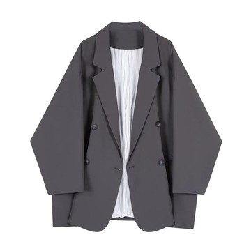 S-3XL 大尺碼韓版寬松大碼oversize小西裝外套女春裝2025新款蝙蝠袖廓形西服潮