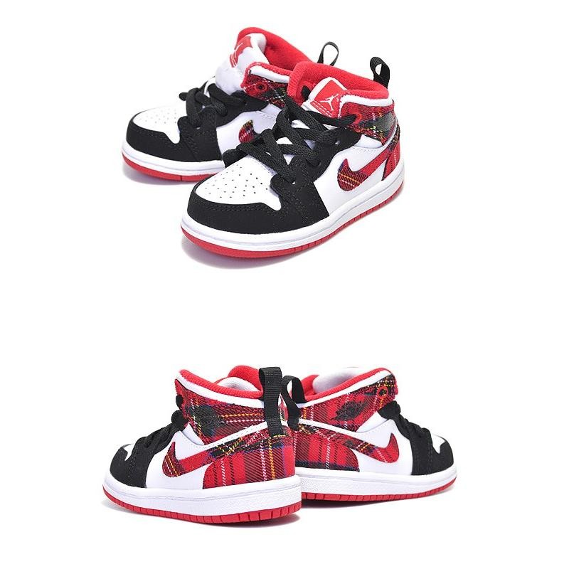 ナイキ ジョーダン 1 キッズ NIKE JORDAN 1 MID(TD) university red