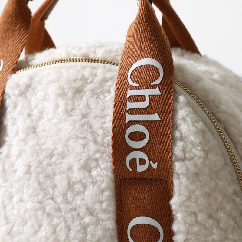 Chloe KIDS クロエ キッズ バックパック C10322 レディース ガールズ リュック ボア ムートン ロゴ 鞄 148/IVORY |  LINEブランドカタログ