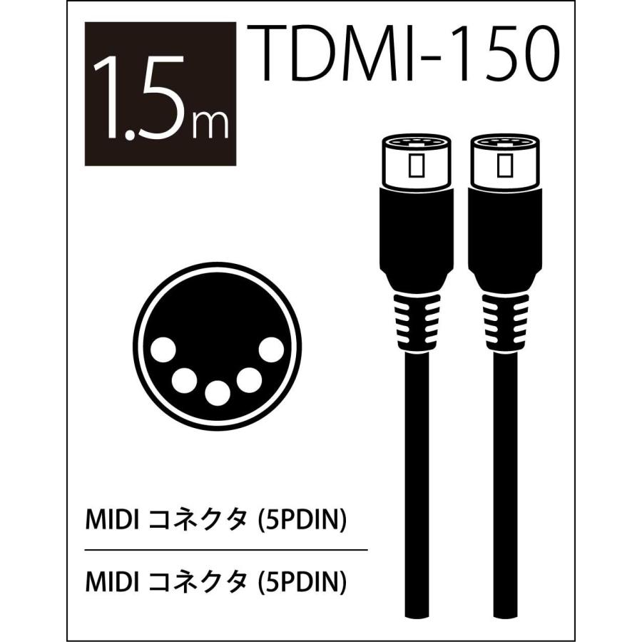 TRUE DYNA トゥルーダイナ MIDIケーブル TDMI-150