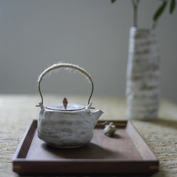 粗陶提梁壺手工 功夫茶具套裝創意泡茶壺 復古陶瓷日式手提壺單壺