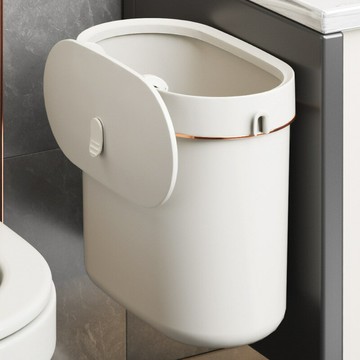 衛生間垃圾桶家用壁掛式廚房廁所大號大容量高顏值懸掛式紙簍帶蓋