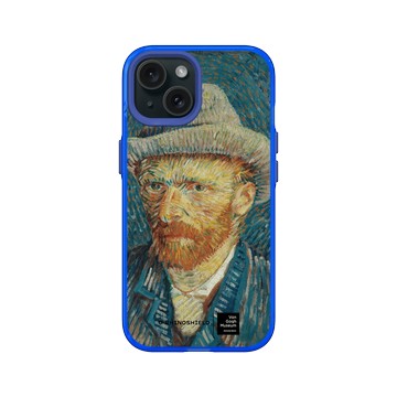 iPhone 15 Clear 激光藍 - Van Gogh Museum - 戴灰氈帽的自畫像