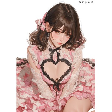 【12月新品6】07-111-0153 人物貼紙 性感情人節女孩