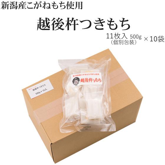 越後のおもちたっぷりセット♪越後杵つきもち(11枚入×10袋) 1箱　送料無料※一部地域を除く