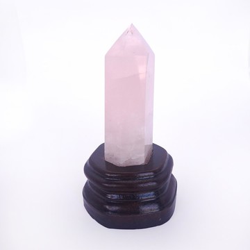 天然粉水晶柱 招桃花・旺人緣・助感情運勢 WB026