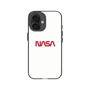 iPhone 16 Clear (相機按鈕) 酷墨灰 - NASA - The Worm (White)