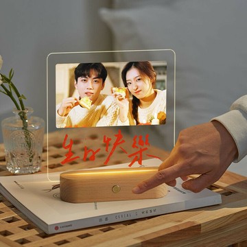 情侶照片定製相框 愛心擺臺 送男女朋友生日禮物情人節週年紀念禮物 客廳玄關入戶書房書桌辦公室桌麵家居創意相框擺件 裝飾框